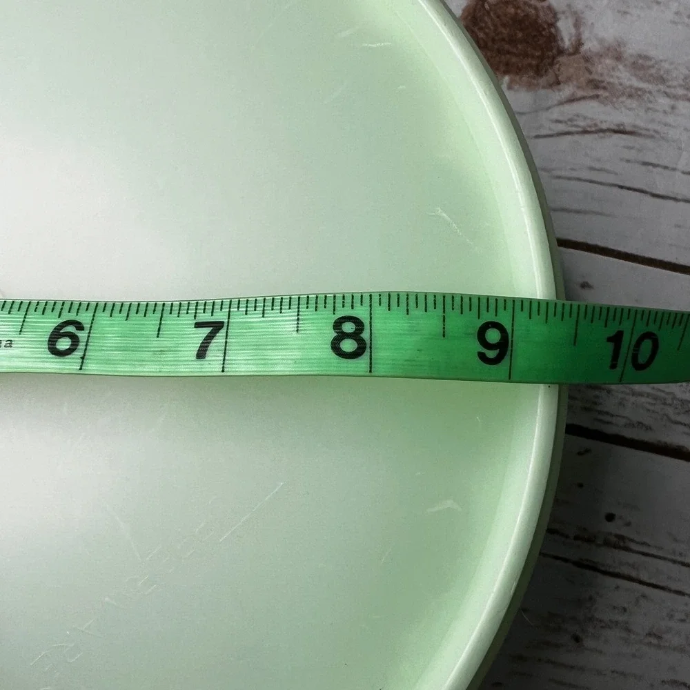 Tupperware Jel-Ring Mold Mint Green Sheer White 3‎ Piece Set 9.5 Inch
